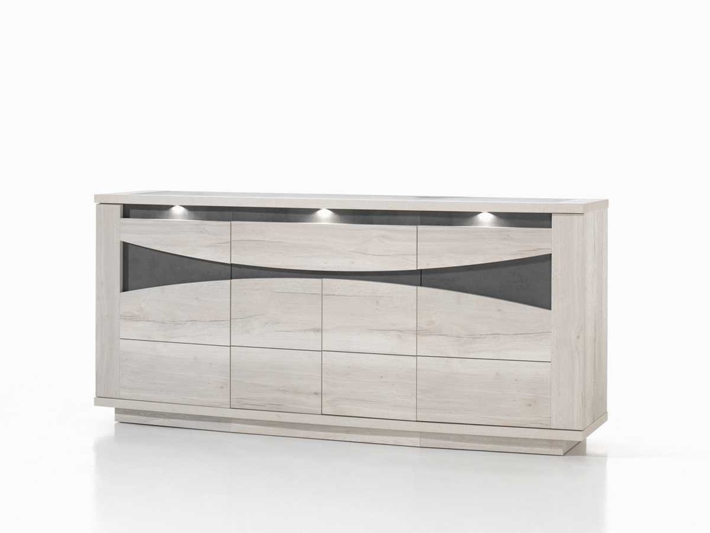 [ERIVE0001] Enfilade 4 portes - 1 tiroir River (Sans LED)