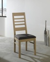 Chaise 5 barrettes pieds droits Whitney