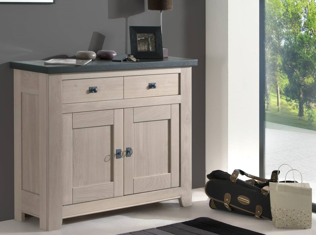 Meuble d'entrée 2 portes 1 tiroir Whitney