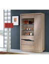 Vitrine 2 portes 1 tiroir Ceram