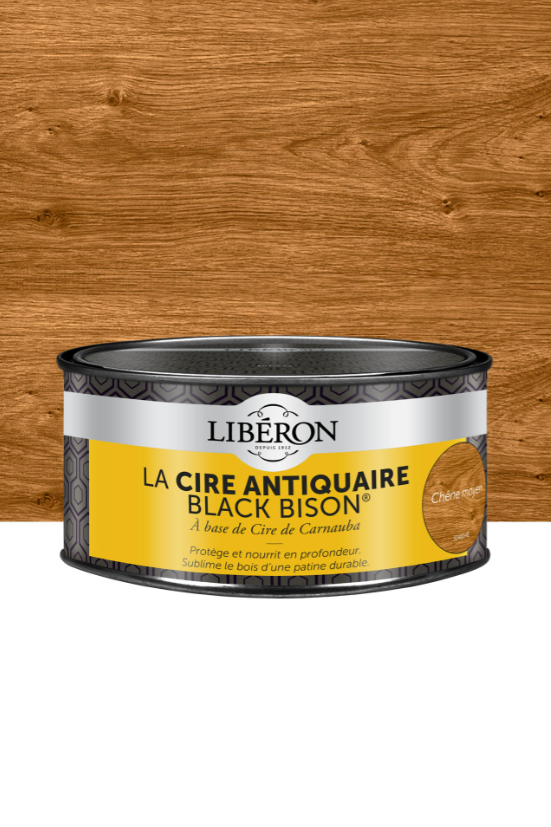 Cire antiquaire Black Bison teinte Chêne Moyen