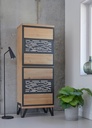 Colonne 2 portes battantes bois Edge