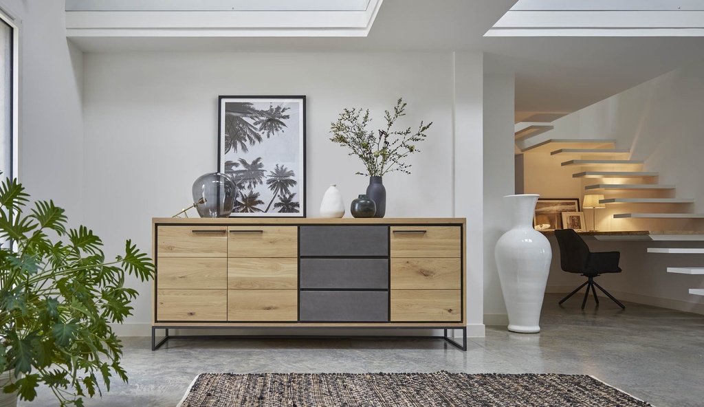 Enfilade L.225 cm 4 portes Brooks