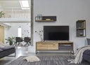 Meuble TV 2 portes bois 173 cm Brooks