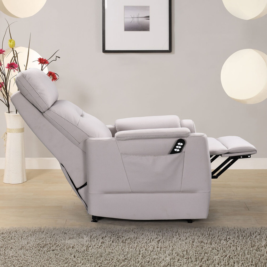 [PS-5824-30516] Fauteuil Arkana Relax / Releveur (Gris, Avec Batterie)