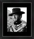 Tableau noir et blanc Clint Eastwood dans le film pour une poignée de dollars