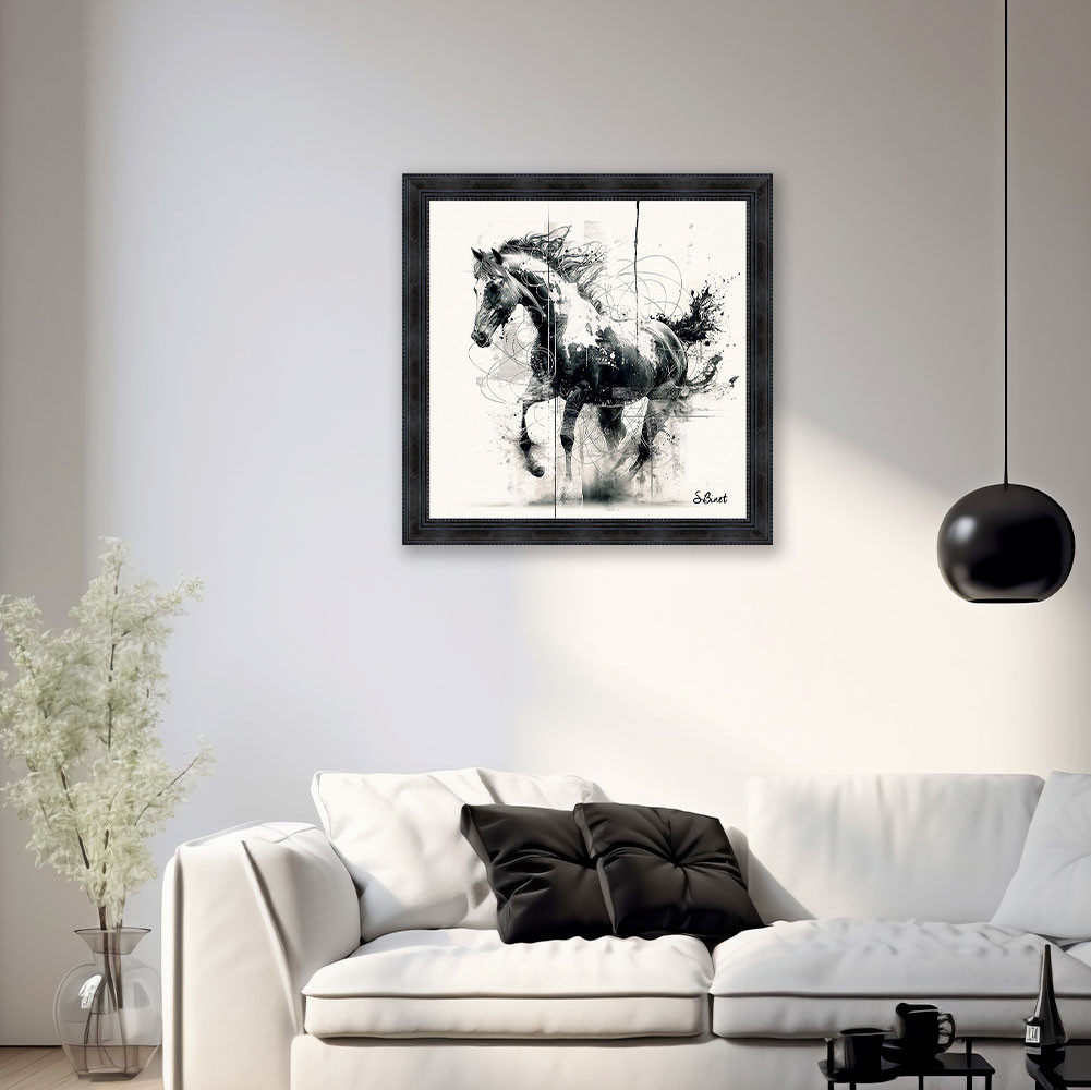 Tableau Cheval NB Binet