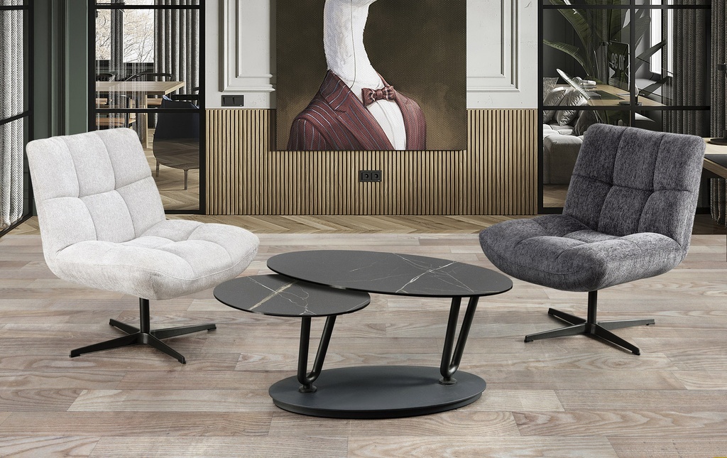 Table basse plateaux pivotants Denver