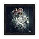 Tableau Lion couronne Binet