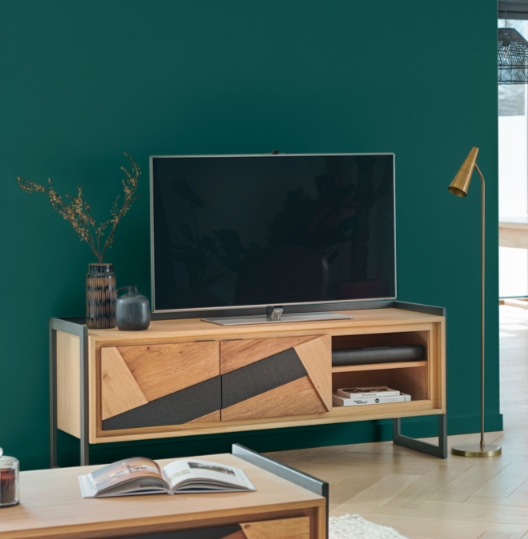 Meuble TV 2 portes 150 cm Graffik