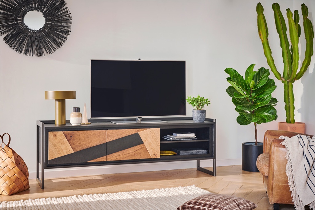 Meuble TV 2 portes 180 cm Graffik