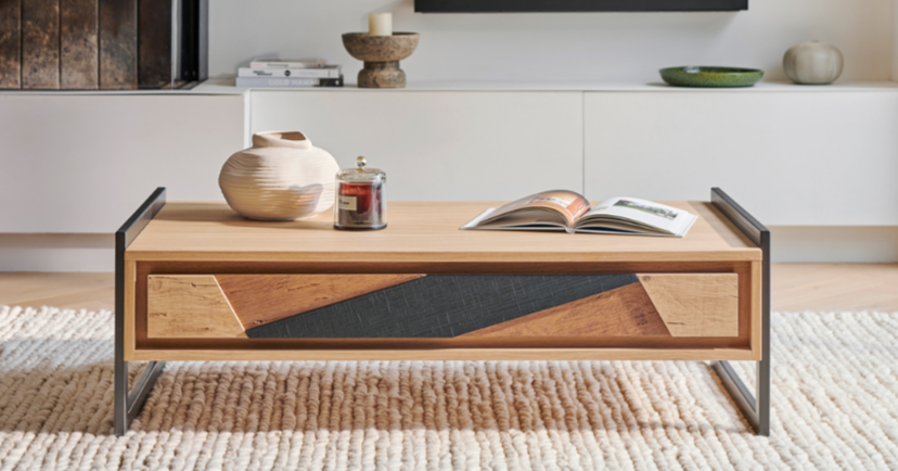 Table basse 1 tiroir Graffik