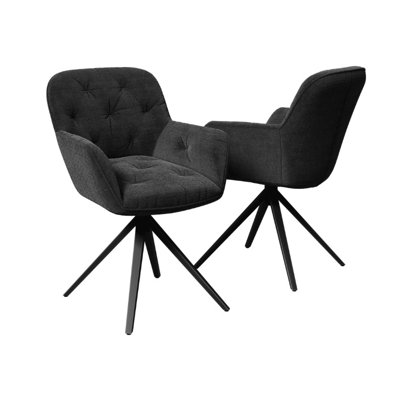 [CH098DG] Chaise Charleston (Anthracite)