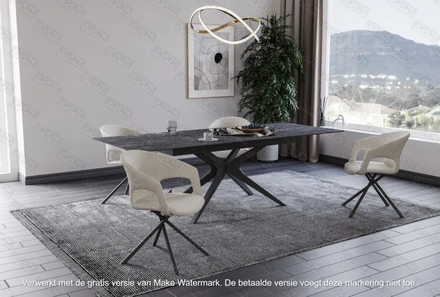 Confort-Table (Marbre Anthracite, N°1)
