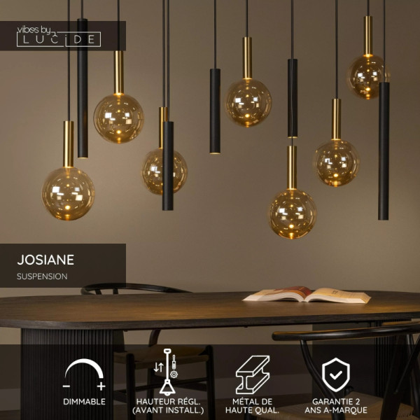 [JOSIANE] Suspension 7 Lampes Josiane
