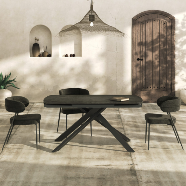 [CH142DG] Chaise Londres (Anthracite)
