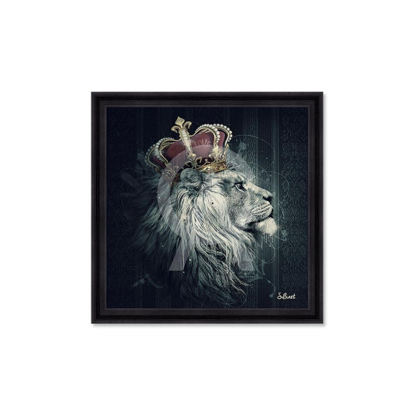 [PS-7088-34044] Binet - Lion Couronne (40x40)